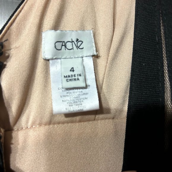 Cache Midi Black Dress - Size S - Picture 2 of 5